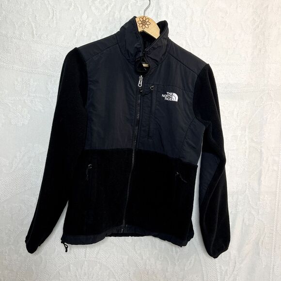 Black North Face Fleece Denali Jacket - Picture 4 of 8